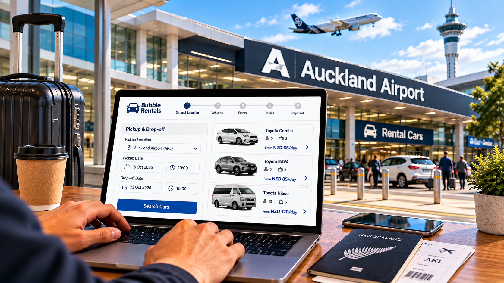 How to Book a Rental Car at Auckland Airport (Step by Step)