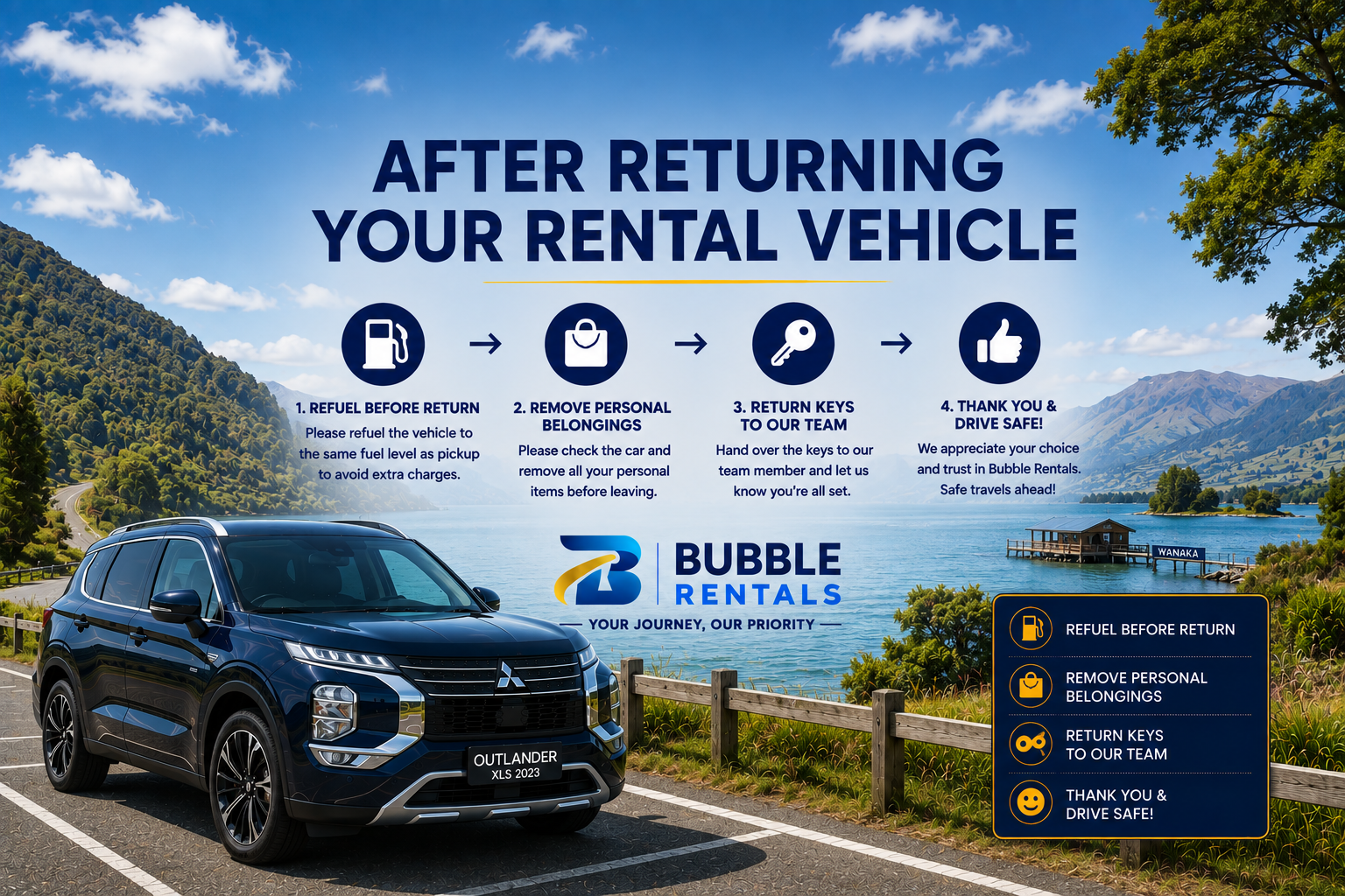 After Returning Your Rental Vehicle