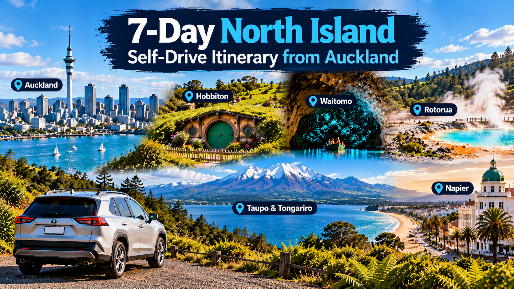 7-Day North Island Self-Drive Itinerary from Auckland